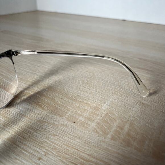 Prada VPR63U LGF-1O1 Eyeglasses Gunmetal Clear Top Bridge 52-19-145 READ - Picture 6 of 10